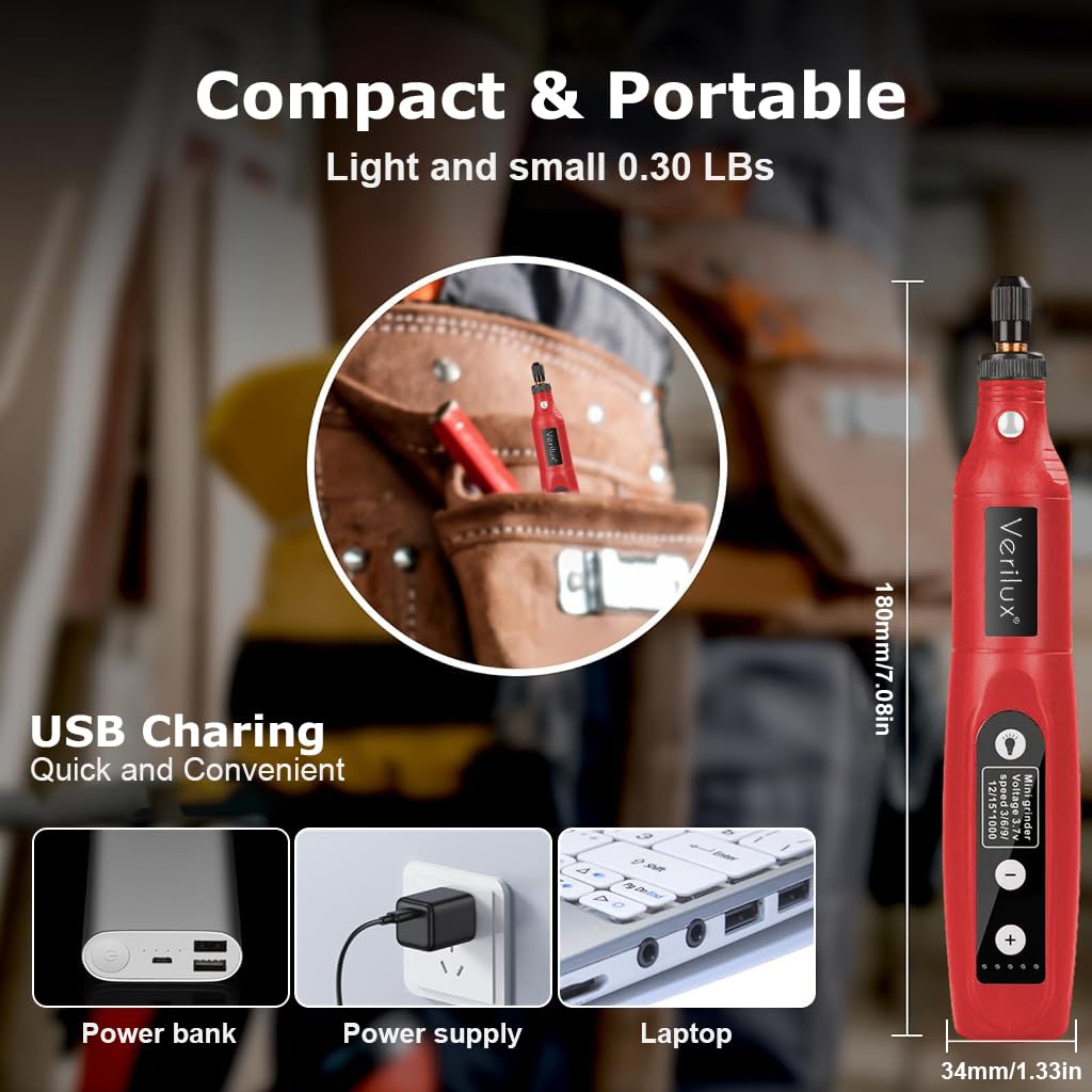 Serplex Mini Drill Machine, Cordless Rotary Tool Kit, DIY Drilling Electric Tool Polishing Machine, Mini Drill Engraving Machine, 3.7V Grinder with 5 Variable Speed for Polishing Cleaning Engraving Serplex Mini Drill Machine, Cordless Rotary Tool Kit, DIY Drilling Electric Tool Polishing Machine, Mini Drill Engraving Machine, 3.7V Grinder with 5 Variable Speed for Polishing Cleaning Engraving